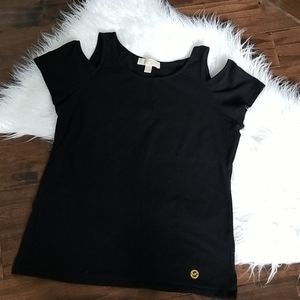 Michael Kors Cut Out Stretch Tee